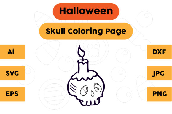 A Bold Skull Graphic for Halloween Design Projects
