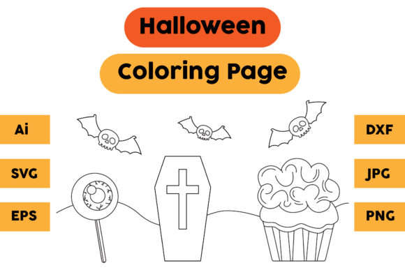A Brand Designer's Review: Halloween Coloring Page Graphics