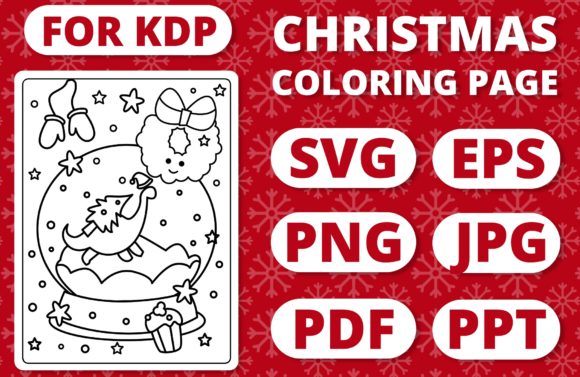 A Brand Designer's Take on the KDP Christmas Coloring Page