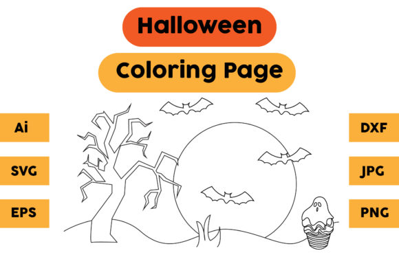 A Halloween Graphics Asset for Seasonal Coloring Pages Amp Projects