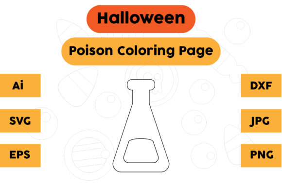 A Professional Review of Halloween Coloring Page - Poison 07 for Graphic Design