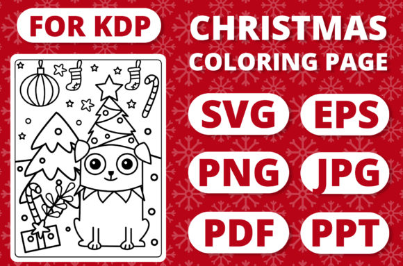 A Publishing Review: KDP Christmas Coloring Page for Kids 16 Graphics