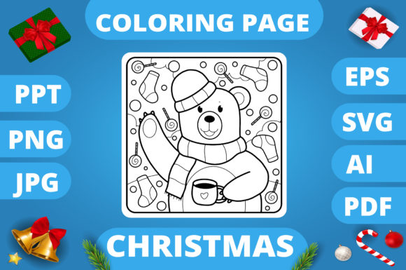 Crafting Seasonal Products with a Christmas Coloring Page Design