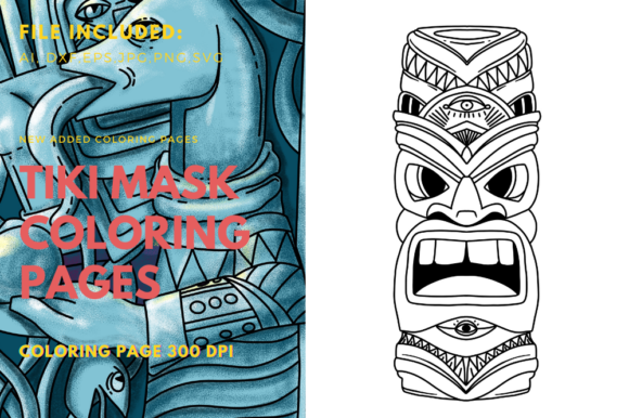 Crafting with Tiki Mask Graphics & Print Templates