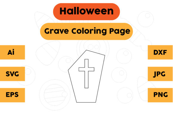 Halloween Coloring Page Grave 07: A Brand Designer’s Graphics Review
