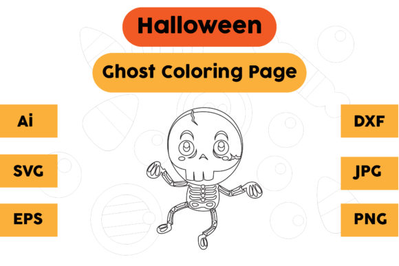 Halloween Coloring Page Monster 03: A Versatile Graphic Asset for Publishers