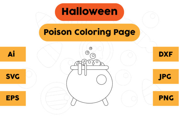 Halloween Coloring Page Poison 14: A Crafter’s Review for Graphics and Projects
