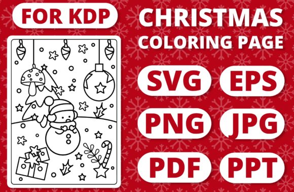 Reviewing the KDP Christmas Coloring Page Graphic for Small Business Branding