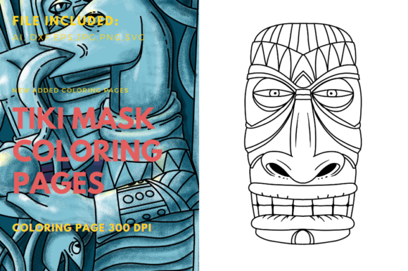Tiki Mask Art: A Bold Graphic Asset for Editorial Projects