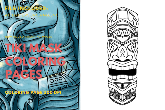 Unlocking Polynesian Mask Tiki Graphics for Editorial Design
